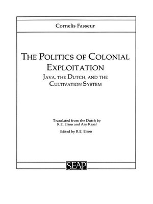 cover image of The Politics of Colonial Exploitation